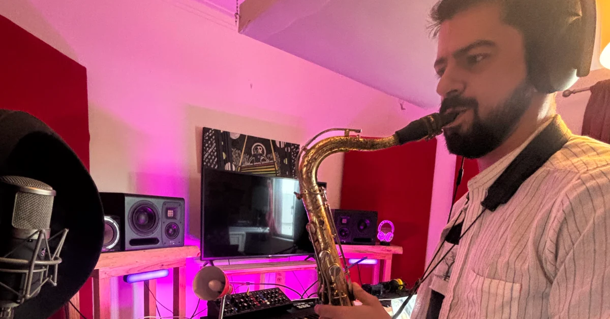 andre saxophone recording quantum samples